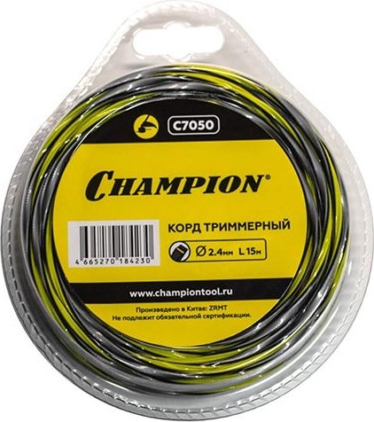Корд трим.CHAMPION Tornado 2.4мм* 15м (витой квадрат)