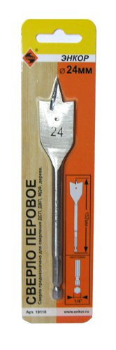 Сверло по дереву перовое 23х152мм ЭНКОР