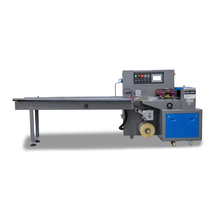 Горизонтальная упаковочная машина DXDZ-250XD (лент. 60 мм, рег. форм., S 250, L 120-280, H 60)