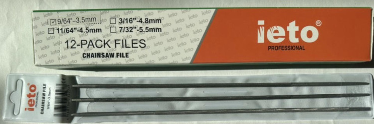 Напильник IETO 3,5 круглый для мини пил (12шт/кор)