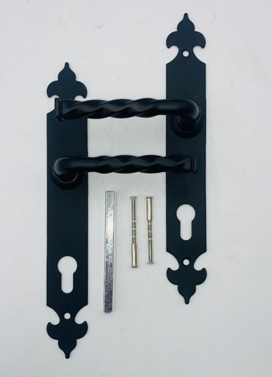 Ручка на планке "LEKSA" 85мм черный