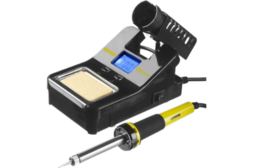 Цифровая паяльная станция с ЖК дисплеем, 160-520C, шаг 10C, 48Вт STAYER PROFI 55370