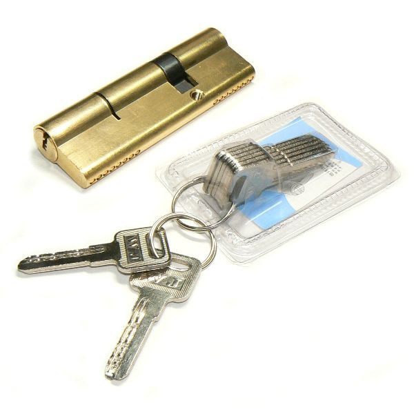 МЦ "Евродверь" 85мм (32,5х52,5) 2+6кл (Латунь)