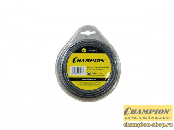 Леска CHAMPION Platin Saw 3.0мм*12м (зубчатый) C7067