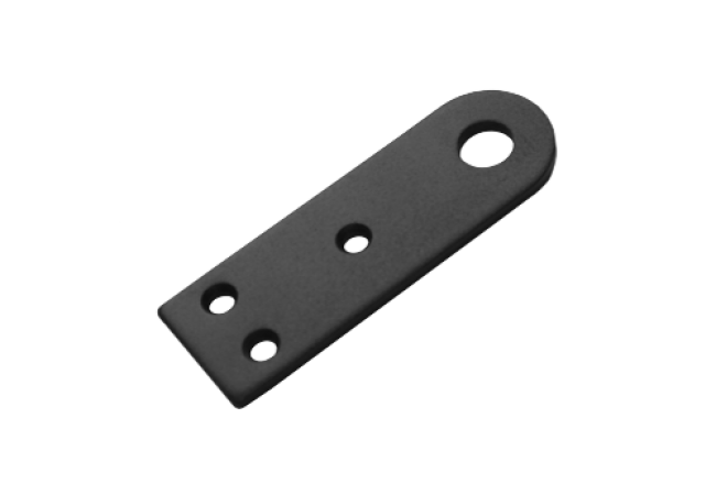 Проушина "Домарт" усиленна прямая 120х40 (толщ. 5мм) (черный) (50)