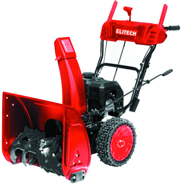 Снегоуборочная машина Elitech СМ 0761С (E1609.025.00) 4-х тактн. 7,0л.с, 61х52см, 6/2ск, бак 2,3л,1,3л/ч, шнек25,4см, 56кг,ручн.ст