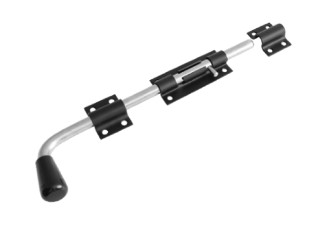 Засов "Домарт" гаражный ЗГ-350 d-16мм (черный)
