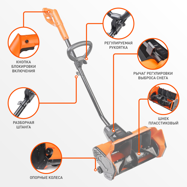 Снегоуборщик электрический PATRIOT PS 1600 E