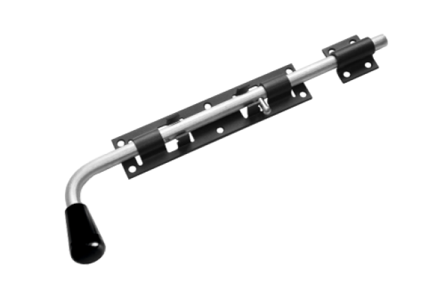 Засов &quot;Домарт&quot; гаражный ЗГ-400 мод.2 d-16мм (черный)