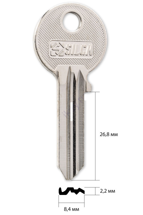 заготовка для ключа TOP-1R Silca