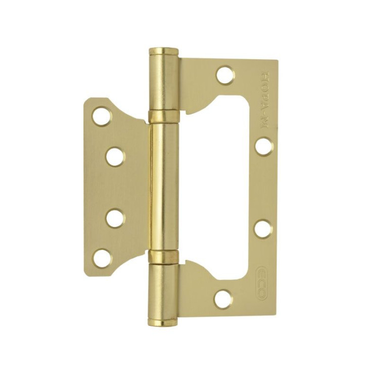 Петля накладная "NORA-M" 800-4"-FHP-ECO (100х75х2,5) SB (матовое золото) бабочка