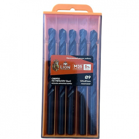 Сверло по металлу M-LION 9х125 мм (5шт)