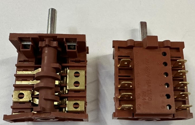 Переключатель режимов мощности конфорки TIBON ПМ-7 (конт. 4+5 снаружи 3702) HOZ