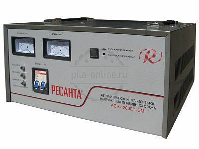 Стабилизатор напряжения РЕСАНТА АСН-12000/1-ЭМ