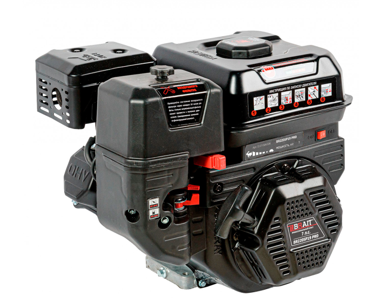 Двигатель BRAIT-220SP19 PRO | 7 л.с. | шкив 19 мм. Shineray