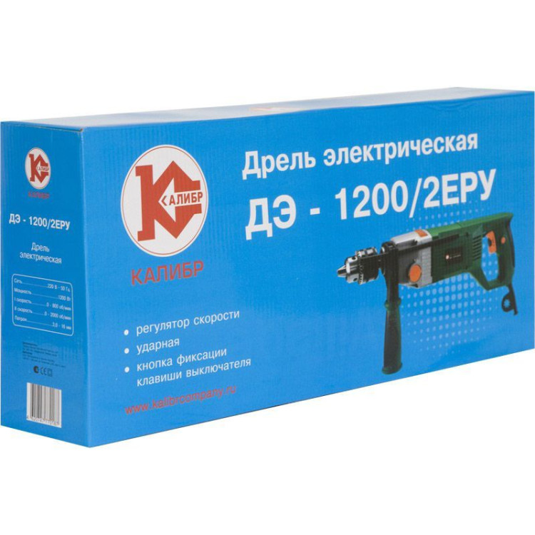 Дрель Калибр ДЭ-1200/2ЕРУ