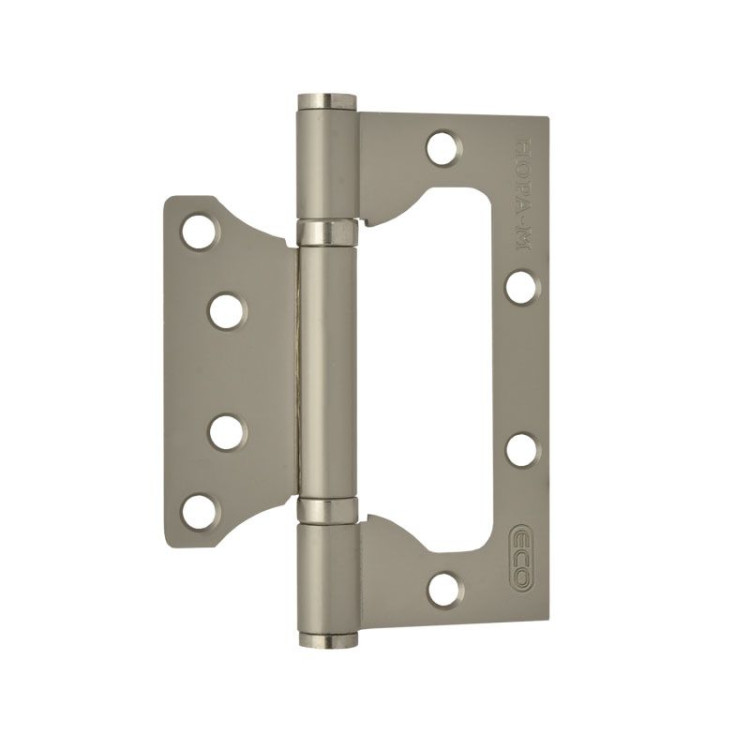 Петля накладная "NORA-M" 800-4"-FHP-ECO (100х75х2,5) SN (матовый никель) бабочка