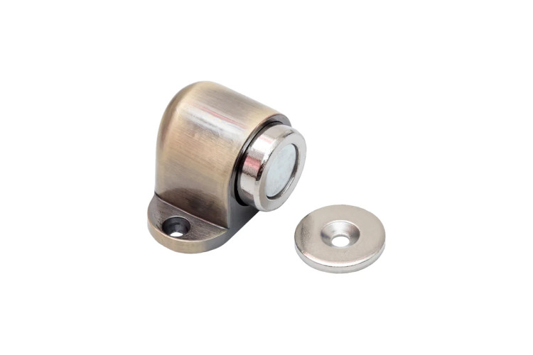 Ограничитель двери напольный магнит (медь)