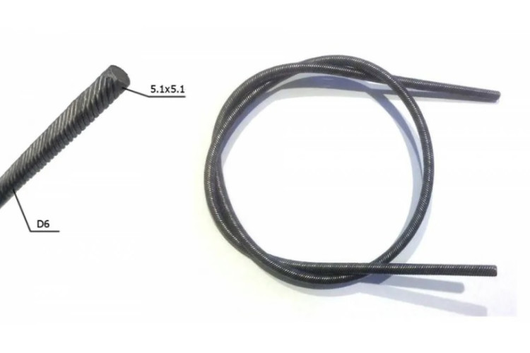 Трос к бензотриммеру 75см толстый