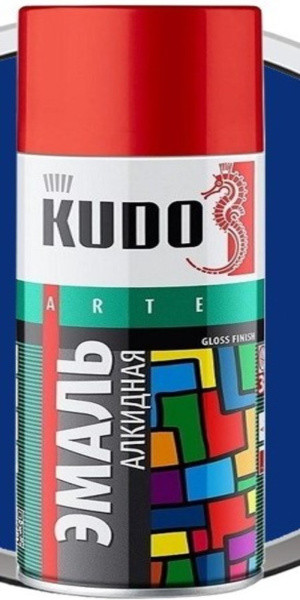 Краска-спрей синяя эмаль универс. 520 мл. Кudo/12