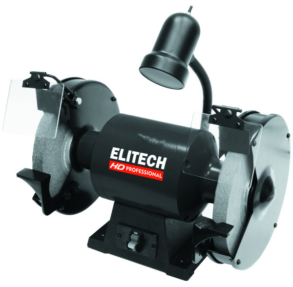 Станок заточный Elitech BG 9025L (E2013.012.00) 900Вт, 250х32х25мм, 2980/мин, 37м/с,32,5кг, лампа