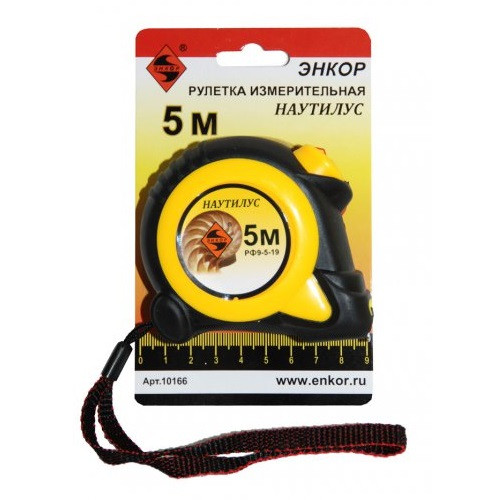 Рулетка 5м х 19мм "Наутилус" ЭНКОР