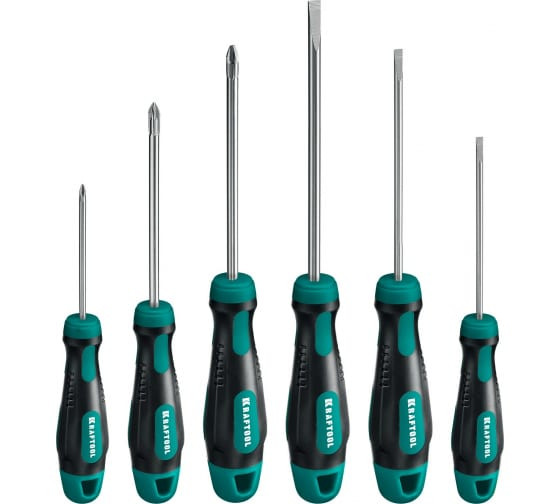 Набор отвёрток ударных 6шт, KRAFTOOL Impact.