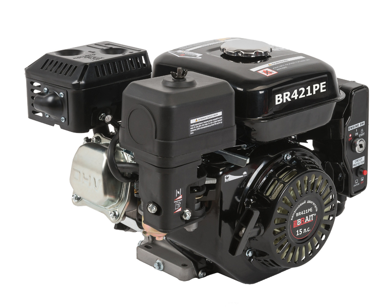 Двигатель BRAIT-421PE | 15 л.с. | шкив 25 мм., электростартер