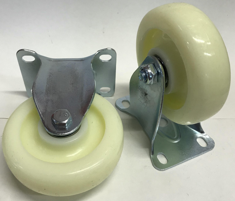 Колесо промышленное 100мм неповоротное нейлоновое с подшипником