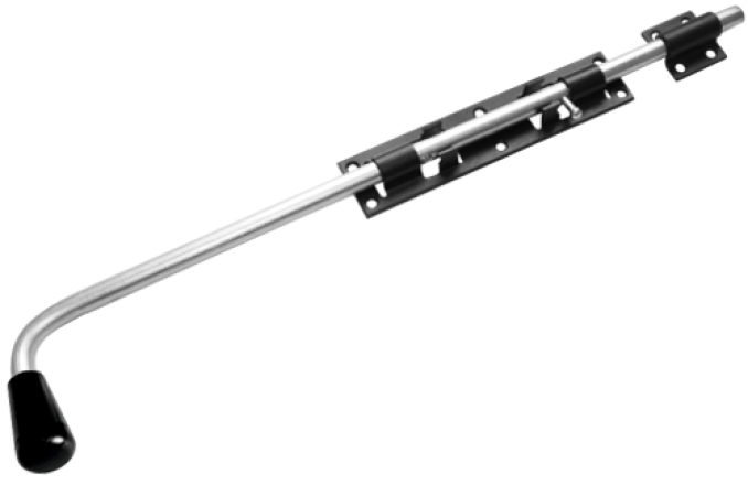 Засов "Домарт" гаражный ЗГ-600 мод.2 d-16мм (черный)