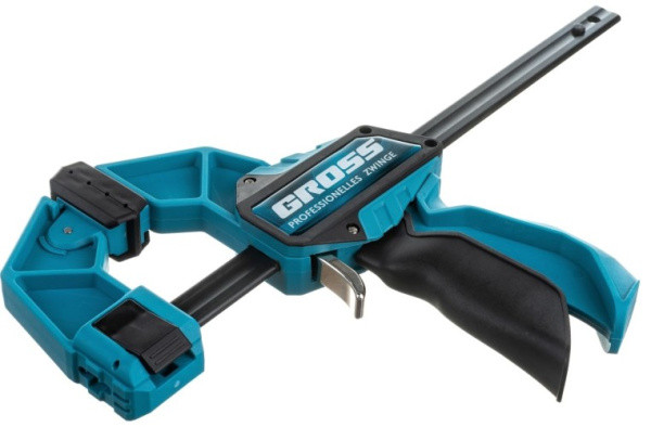 Струбцина быстрозаж. реечная, металлический корпус, рычажный храповый механизм 150мм GROSS 20700