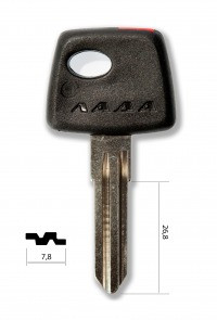 Заготовка для ключа LA-2P под чип Россия