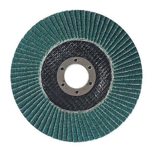 Круг лепестковый торцевой конический по нержавеющей стали 125 x 22,2 К80 Энкор 55402