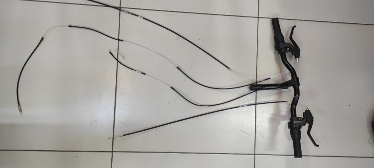 Руль с тормозами и переключателями скоростей D25,4