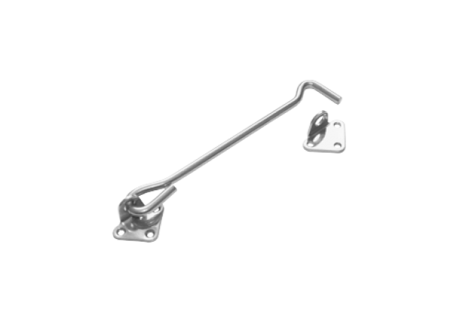 Крючок прутковый &quot;Домарт&quot; 200мм (толщ. 7мм) (хром) (50)