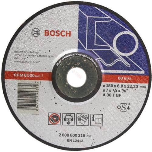 Диск шлифовальный по металлу BOSCH 180х6мм 2608600315