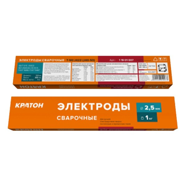 Электрод для дуговой сварки Кратон 2,5мм 4шт/уп.