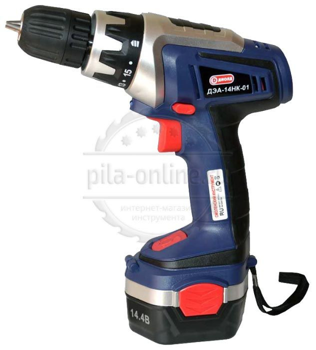 Аккумуляторная дрель-шуруповерт Диолд ДЭА-14HK-01 + 2 аккум