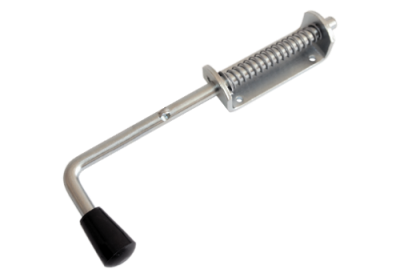 Засов "Домарт" пружинный (110) 280мм мод.2 d-13 (цинк) (10) (сжатие на закрытие)