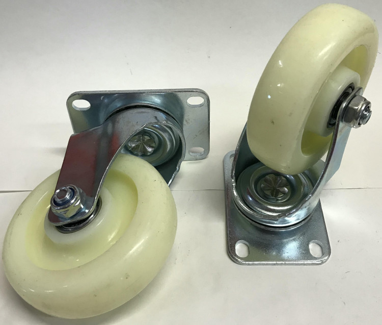 Колесо промышленное 100мм поворотное нейлоновое с подшипником