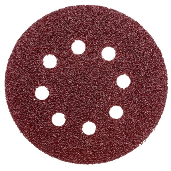 Круги абразивные шлифовальные на ворсовой основе под липучку Profi 5 шт, 125 мм, Р100 CUTOP 85-581