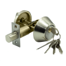 ЗВ deadbolt 101 (кл/верт) 3 ключа Никель (24,6)