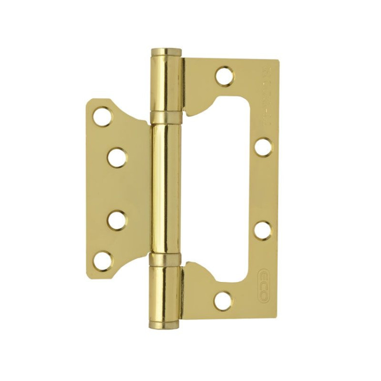 Петля накладная "NORA-M" 800-4"-FHP-ECO (100х75х2,5) РВ (золото) бабочка