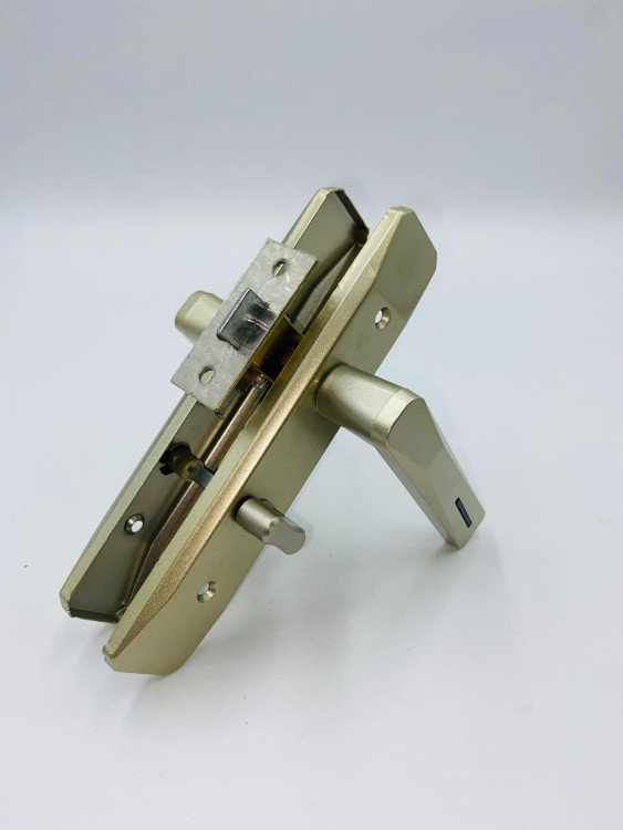 Защелка дверная "S1369" (с фиксатором) матовый никель