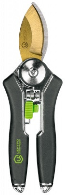 Секатор Центроинструмент 175мм диаметр реза 22мм пружинный, плоскостные Titanium