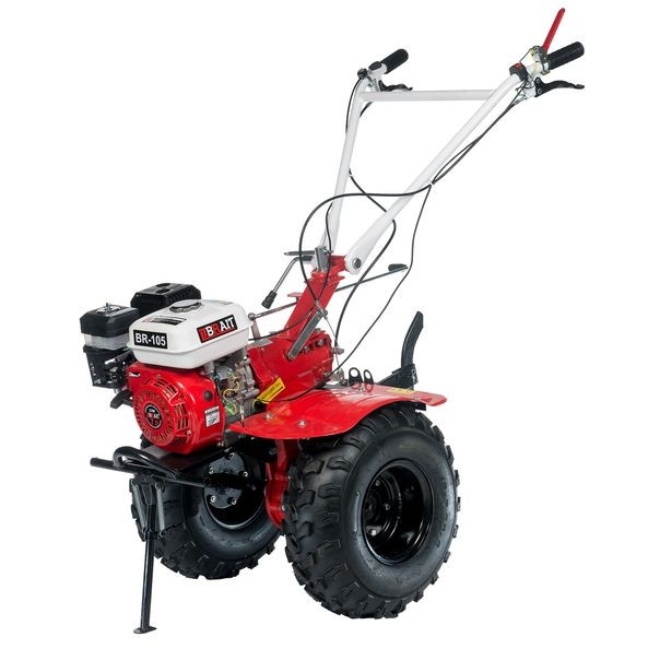 Мотоблок бензиновый BRAIT BR-105 | 7 л.с | широкие колеса