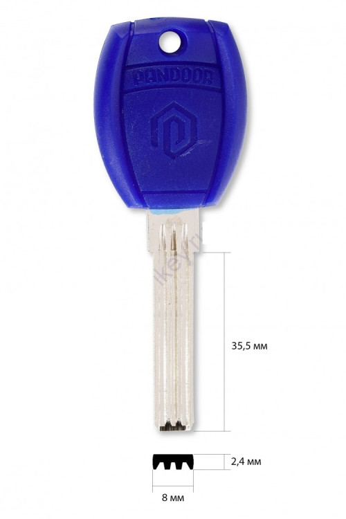 Заготовка для ключа PANDOOR (Н 201) перфо.оригинал)