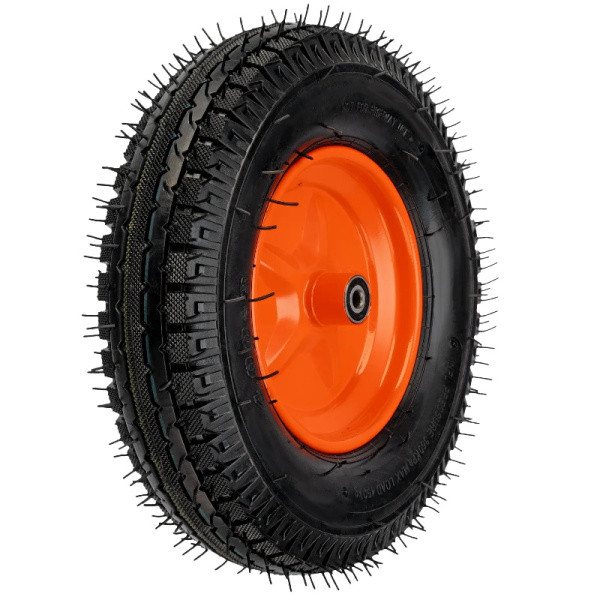 Колесо пневм. усиленное 4,00- 8 D 400, длина оси 90, подшипник 12мм