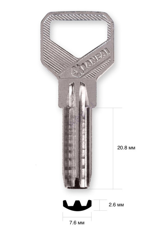 заготовка для ключа PAN-PAN короткий