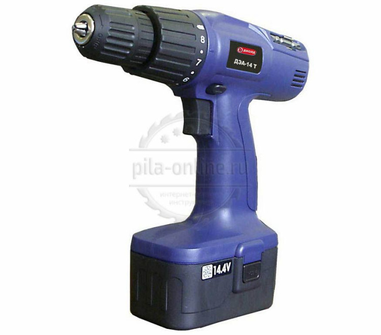 Аккумуляторная дрель-шуруповерт Диолд ДЭА-14Т + кейс + 2 акк.